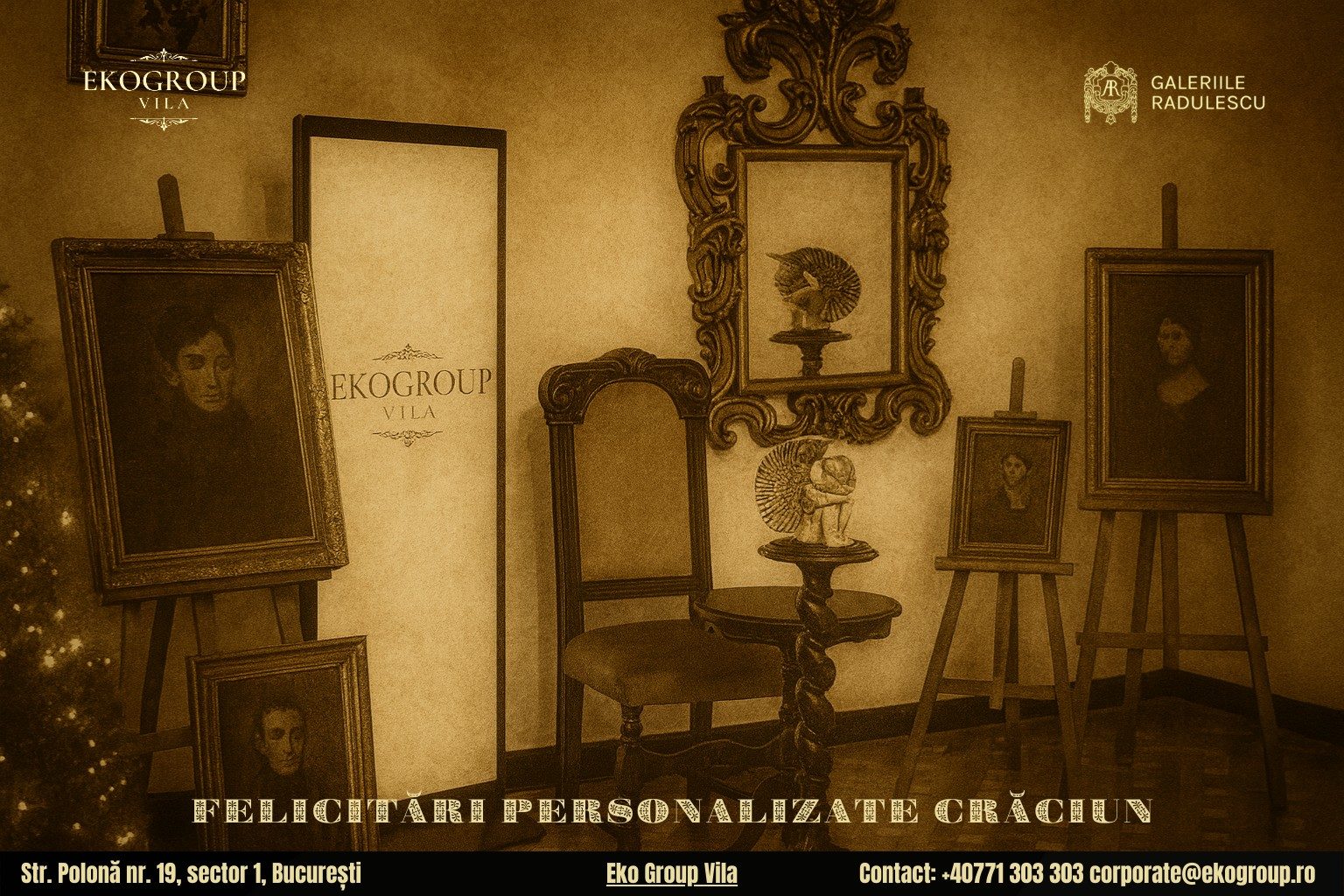 Urări de Crăciun de Epocă: O Evocare a Magiei Interbelice în Inima Bucureștiului la Eko Group Vila 1 Urări de Crăciun de Epocă: O Evocare a Magiei Interbelice în Inima Bucureștiului la Eko Group Vila